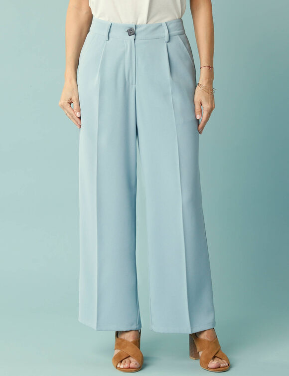 Pantalon large fluide Spécial Petites (bleu ciel) Pantalon large fluide Spécial Petites (bleu ciel)